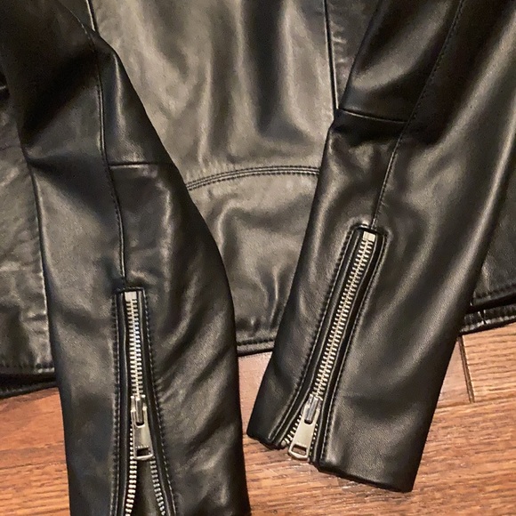 Reiss Geo leather biker jacket - Picture 12 of 17